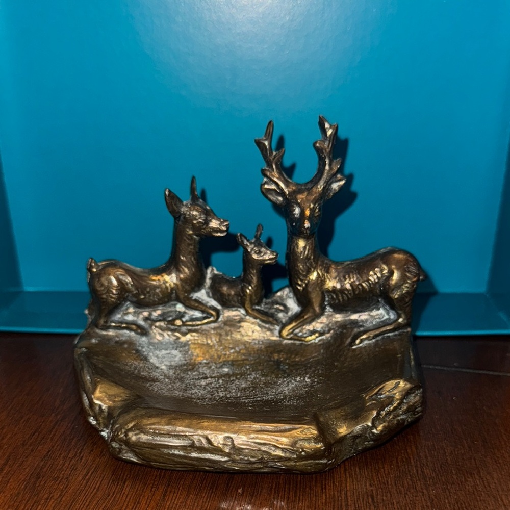 Pocono mountains split rock lodge lake‎ harmony souvenir deer ashtray/change